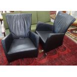 A pair of mid-century Danish Windy lounge chairs, by Gijs Papavoine, for Montis