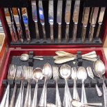 A part canteen of silver plated cutlery, by Butler