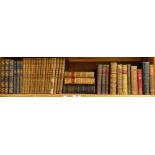 A collection of various Vintage books, including Waverley novels, Imperial Dictionary of Universal