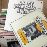 A box of vinyl LPs, including Tommy Dorsey and The Shadows