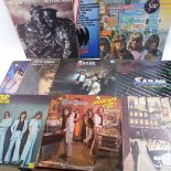Various vinyl LPs and records, including Mud Rock Quatro, The Jam etc