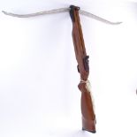 A modern target crossbow, length 80cm