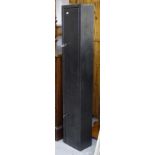 A metal gun cabinet, W24cm, H133cm