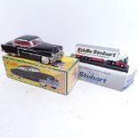 Various collector's toy vehicles, including Eddie Stobart Lorries, Fifties Cadillac Sedan,