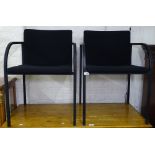A pair of Pastoe Shiro Kuramata armchairs, circa 1990, one with maker's label