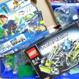 A large quantity of various LEGO building blocks and sets (2 boxes)