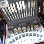 A Viners 44-piece silver plated canteen of cutlery for 6 people, cased