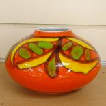 A Poole Delphis vase, diameter 18cm