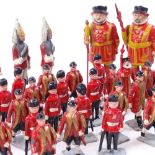 A collection of Vintage Hill & Co painted lead and diecast model guards