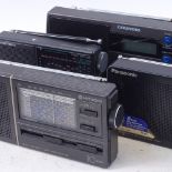 5 Vintage portable FM radios, including Grundig, Sony, Panasonic etc