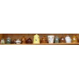 13 various decorative honeypots