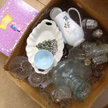 Glass jugs, vases etc