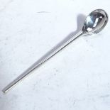 HANS HANSEN - a mid-century Danish sterling silver modernist iced teaspoon with tapered handle