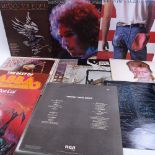 Various Vintage vinyl LPs and records, including David Bowie, Rolling Stones, Hawkwind etc