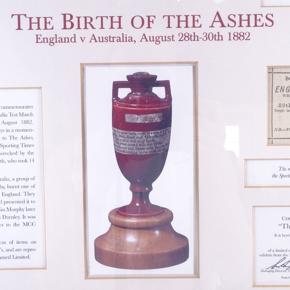 A Timeframed Ltd, The Birth of the Ashes limited edition replicas of exhibits from the Museum of - Image 2 of 2