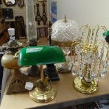Various table lamps and oil lamps (7)