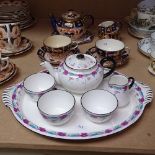 Shelley China cabaret set on tray, and an Arthur Wood Tea For Two set