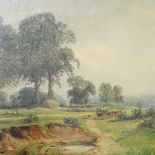 Daniel Sherrin, oil on canvas, countryside scene, signed and dated '42, 50cm x 75cm, framed