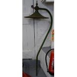 A Victorian cast-iron exterior lamp