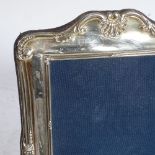 An embossed rectangular silver-fronted photo frame