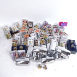 A large quantity chrome plate Japanese petrol lighters, and boxed Worldwide Company cufflinks