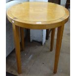 A contemporary Art Deco style lamp table, W59cm