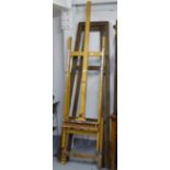 2 folding artist's easels