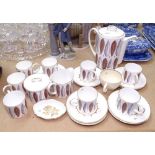 Susie Cooper "Hyde Park" coffee service etc