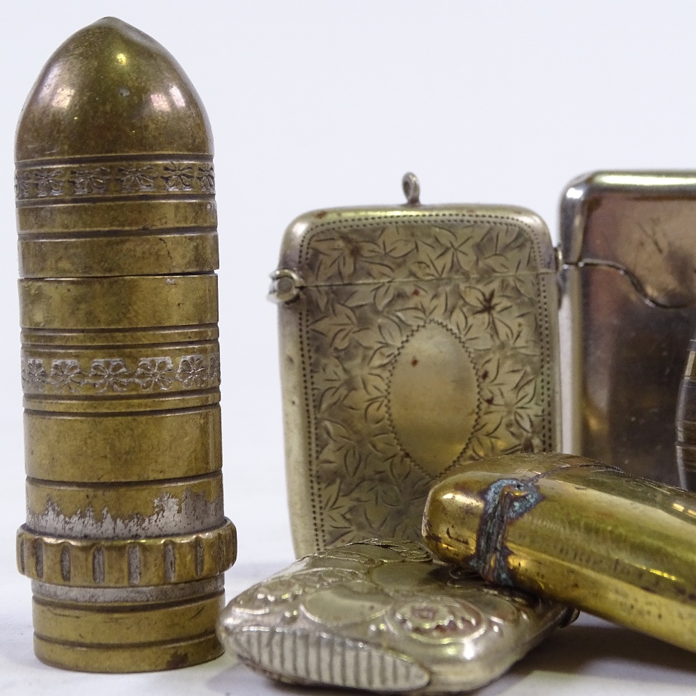 A group of Vintage Vesta cases and lighters