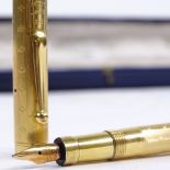 Mabie Todd & Co Ltd Swan self-filling fountain pen, patent Jan 1915, made in the USA, gold plated