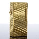 Dunhill 70 gold plated pocket lighter, original case and instructions