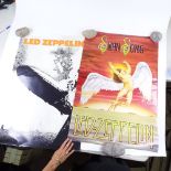 2 Led Zeppelin promotional posters, 1 for Swan Song, the other for Led Zeppelin One, 61cm x 91cm,