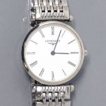 LONGINES - a lady's stainless steel Le Grande Classique de Longines quartz wristwatch, ref. L4.209.