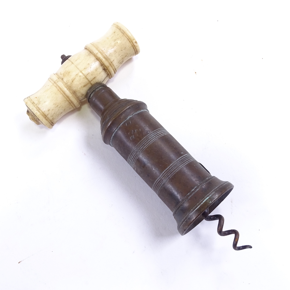 A patent Victorian ivory-handled corkscrew - Image 3 of 3