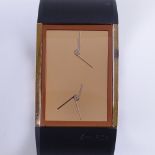PHILIPPE STARCK FOR FOSSIL - a modern rose gold plated stainless steel jewel analogue quartz