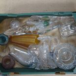 Glass vases, jugs etc