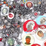 A collection of Winky & Dutch bracelets, and a collection of Chairman Mao badges