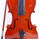 A violin in fitted case