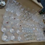 Crystal tumblers, wine glasses etc