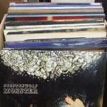 A box of Vintage LPs, including Neil Young and Yes