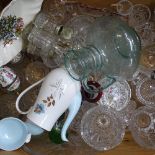 Glass jugs, vases etc