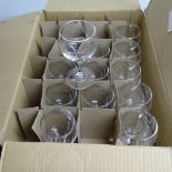 4 boxes of various drinking glasses