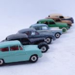 7 Vintage Dinky diecast model cars