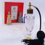 4 various perfume bottles, including Royal Brierley crystal example (4)