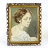 Clive Fredriksson, oil on board, portrait, framed, overall dimensions 15" x 12"