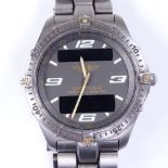 BREITLING - a titanium Aerospace Repetition Minutes quartz pilot's wristwatch, ref. F65362, grey