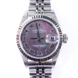 ROLEX - a lady's stainless steel Oyster Perpetual Datejust automatic wristwatch, ref. 79174, circa