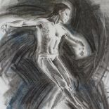 Andrew Aloof (Royal Ballet Artist in Residence), graphite drawing, ballet dancer, signed, image