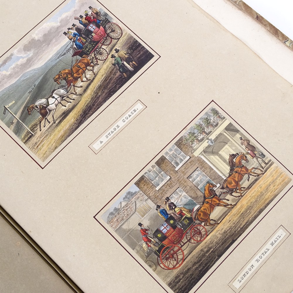 Album containing sporting military and satirical prints, mainly hand coloured - Image 4 of 4