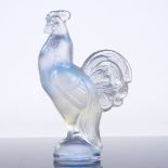 SABINO - iridescent moulded glass cockerel, height 9cm Perfect condition